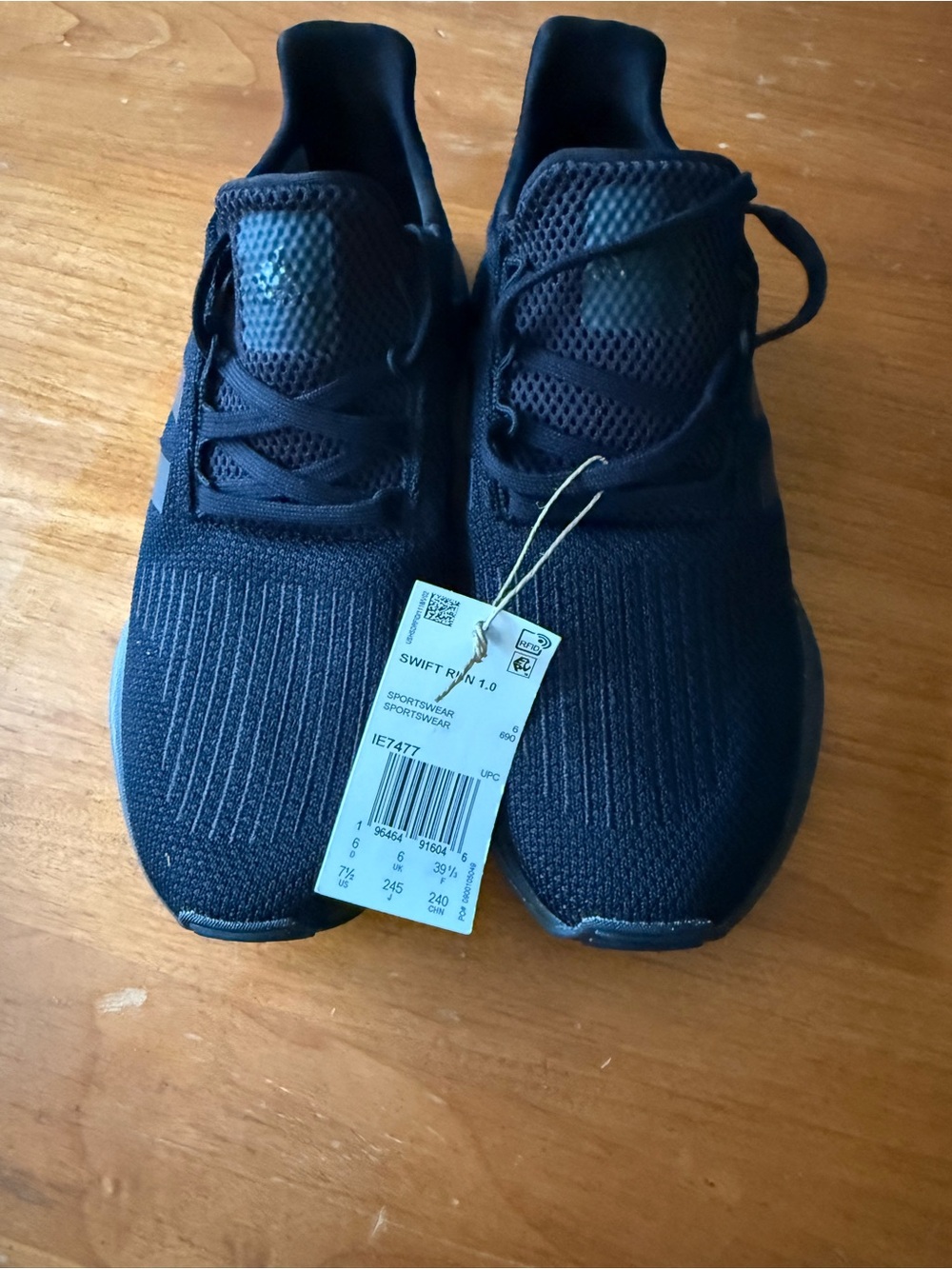 adidas Lite Racer Adapt 5.0 Black & White US 7.5 NWT